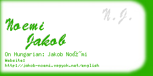 noemi jakob business card